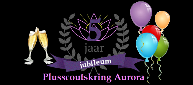 Plusscoutskring Aurora Jubileum logo